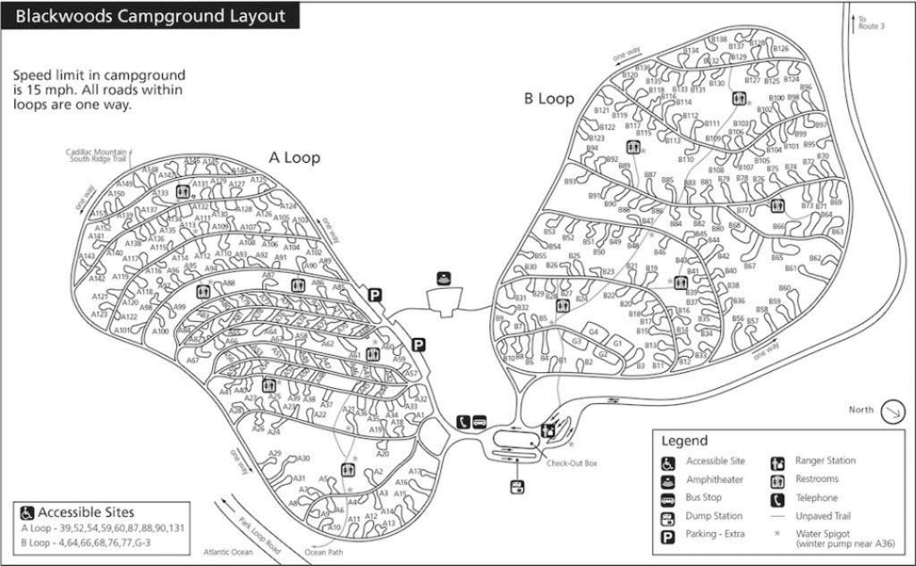 Blackwoods Campground Map