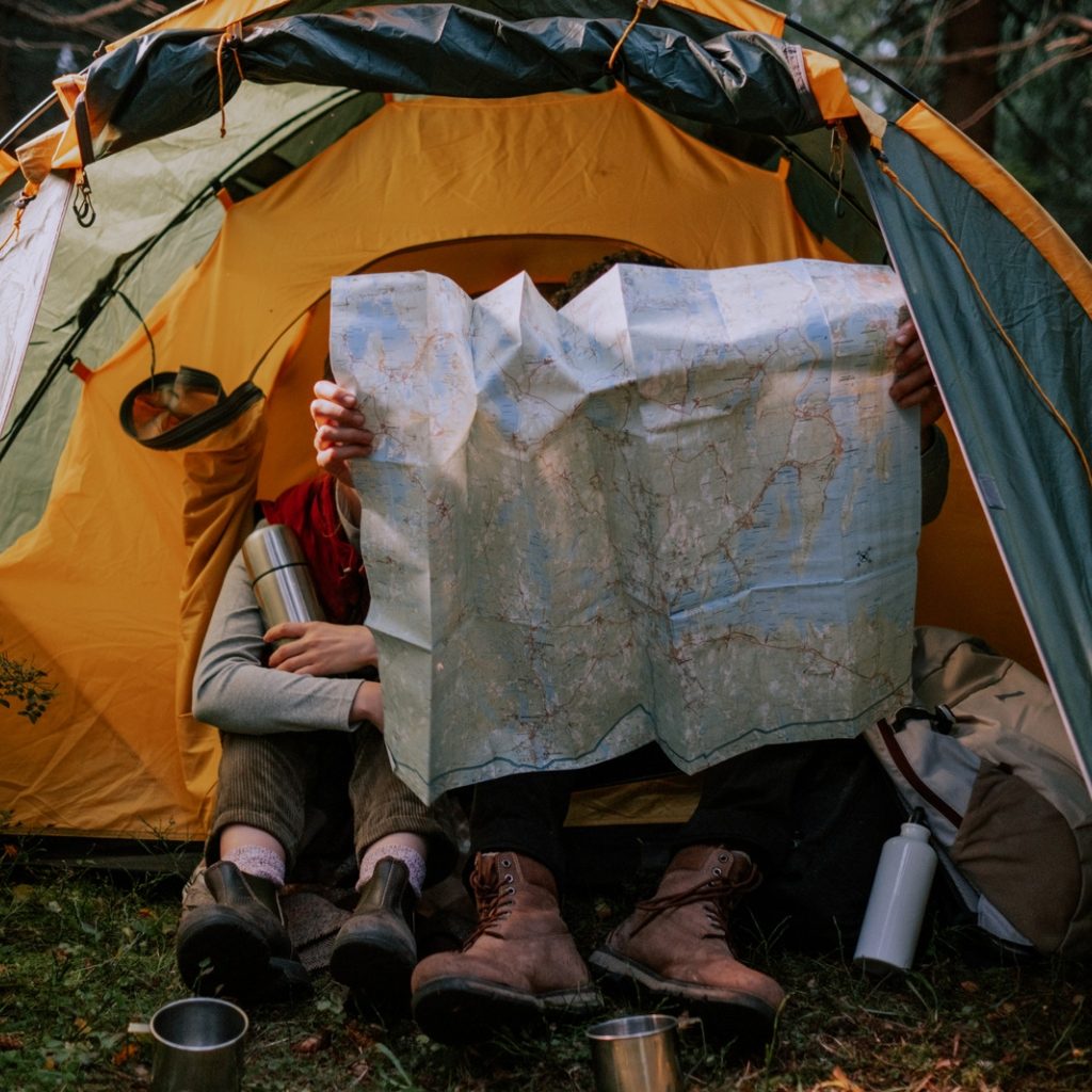 Reading The Map In The Tent