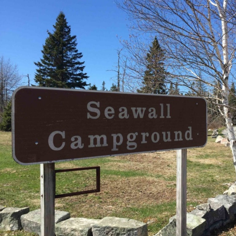 Seawall Campground Acadia National Park Sign