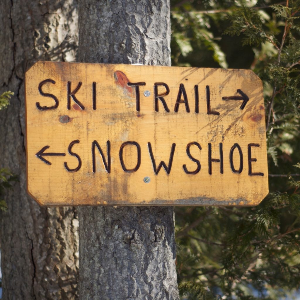 Snowshoe/Ski Trail Sign