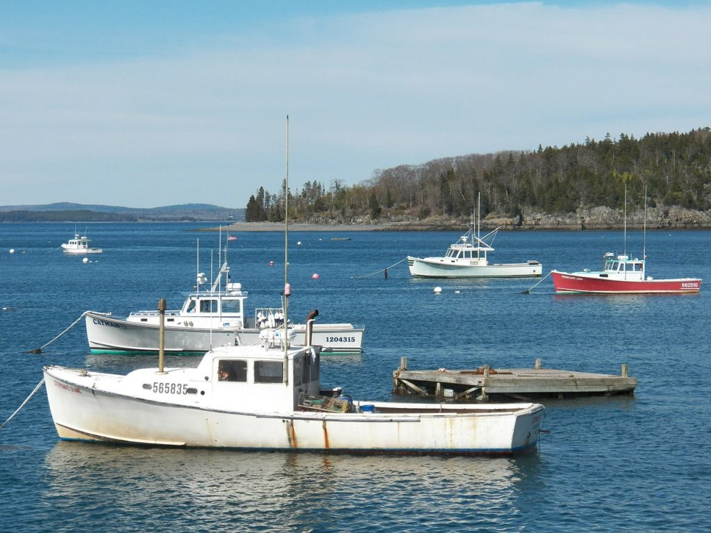 Bar Harbor Fishing Boats