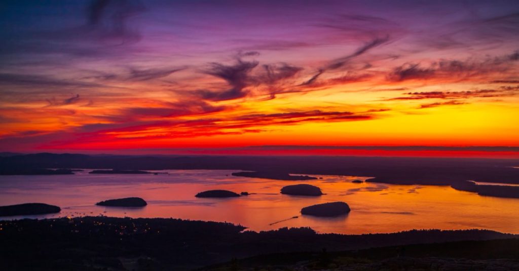 Cadillac Mountain At Sunrise