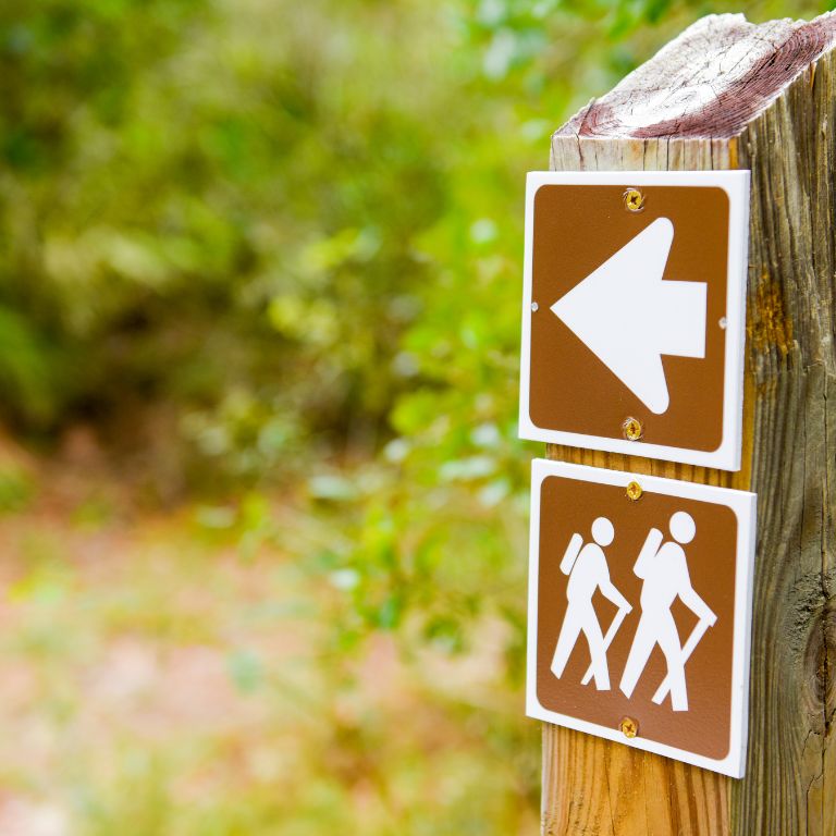 Hiking Trail Sign