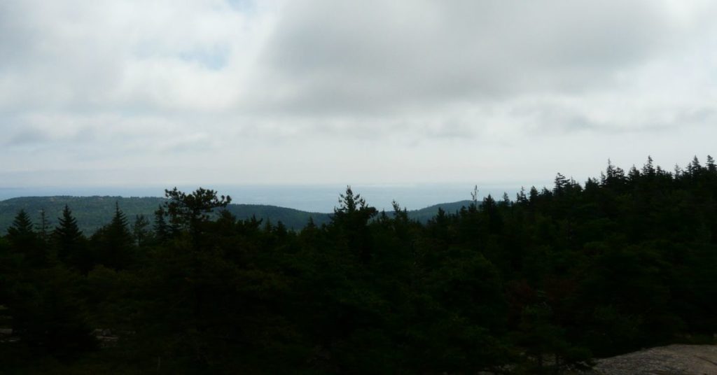 Fog Lifting In Acadia National Park