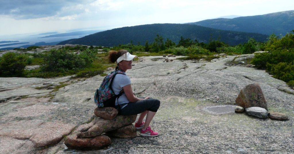 Mel On The Way Up Cadillac Mountain