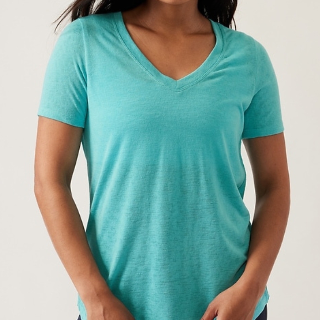 Breezy Scoop V Tee For Hot Weather Hiking