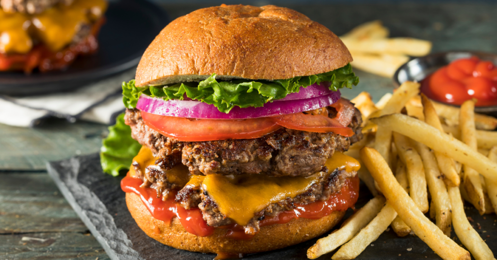 Cheeseburger With Fries