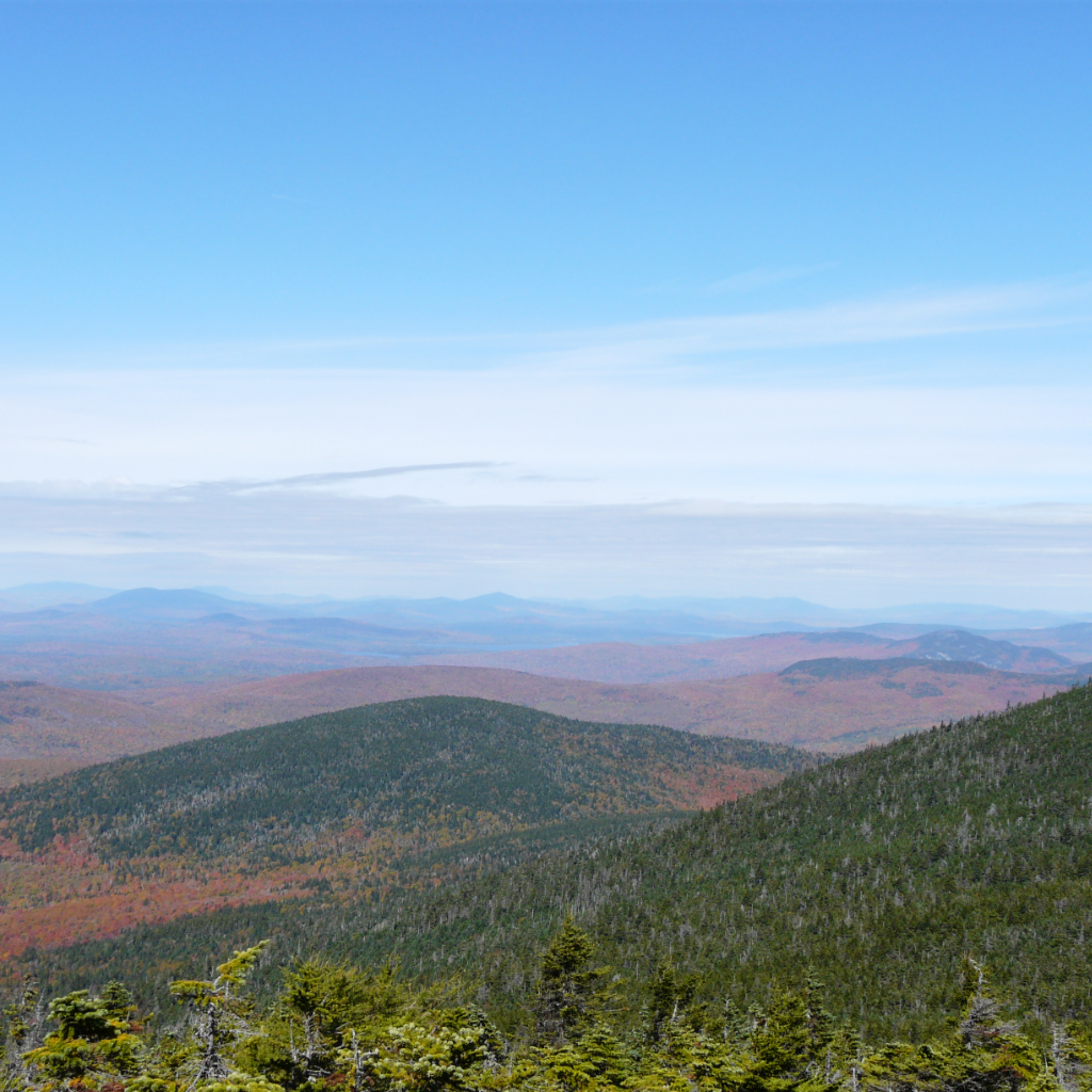 Fall Foliage View From Mountain Summit