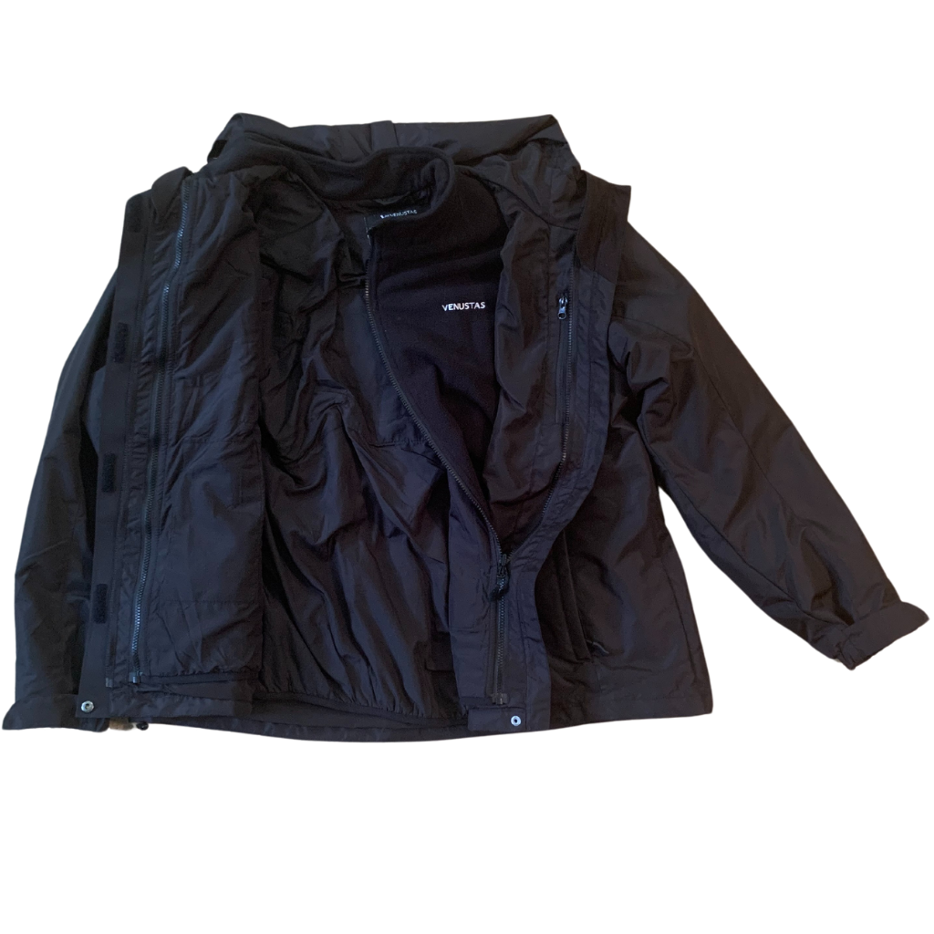 Black 3 in 1 Winter Coat